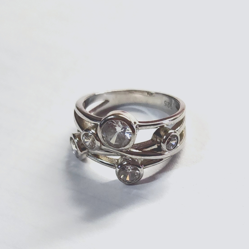 Bubble Silver ring